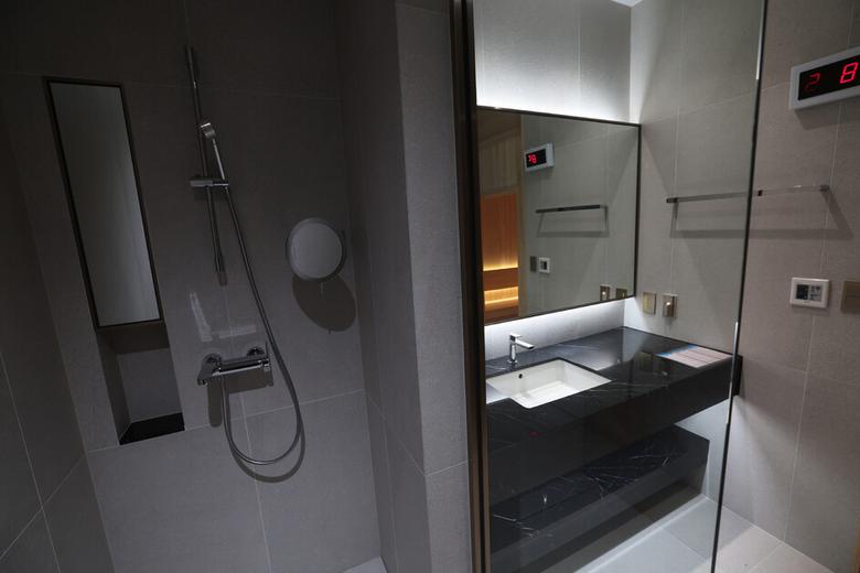 윤석열 정부 시절 서울 용산 대통령 집무실 내부에 설치된 샤워시설의 모습. 청와대사진기자단