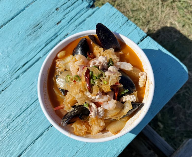 마라도에서 맛볼 수 있는 짬뽕. 박미향 기자