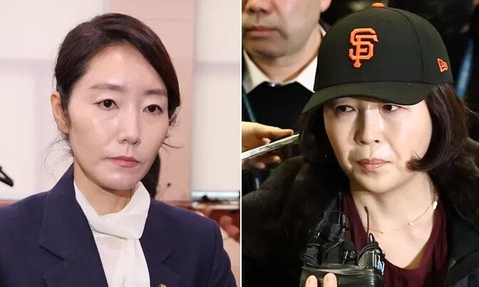 강선우 의원(왼쪽)과 김경 서울시의원. 연합뉴스