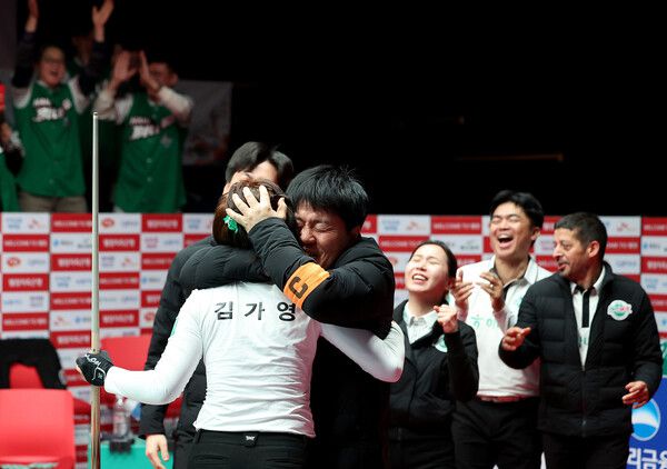 하나카드 선수들. PBA 제공