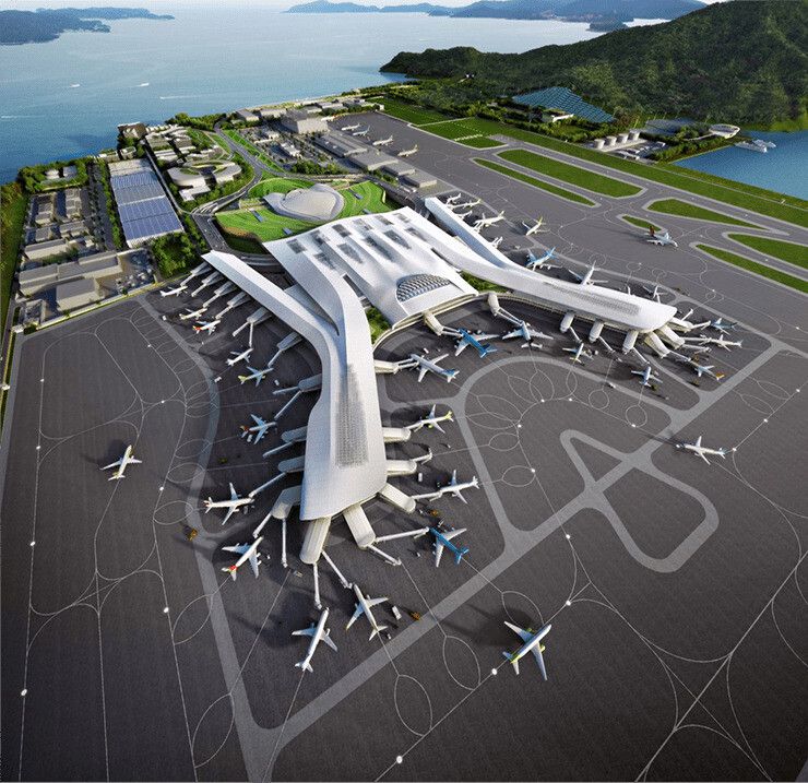 가덕도 신공항 터미널 조감도. 가덕도신공항건설공단 누리집 갈무리