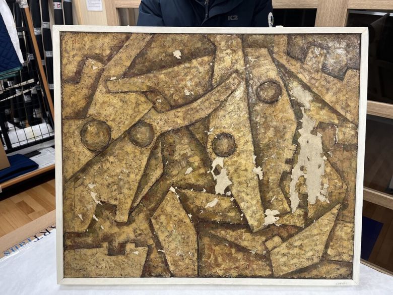 안승각 화백의 투쟁. 청주시 제공