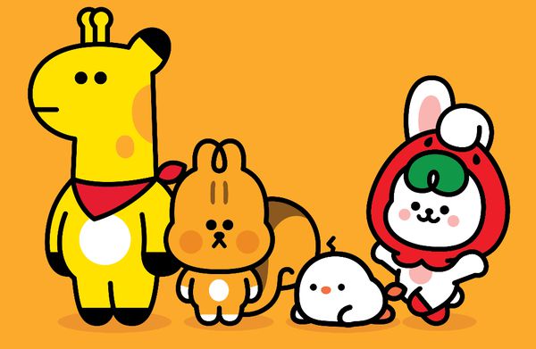 애슐리의 자체 캐릭터 4종. 이랜드이츠 제공