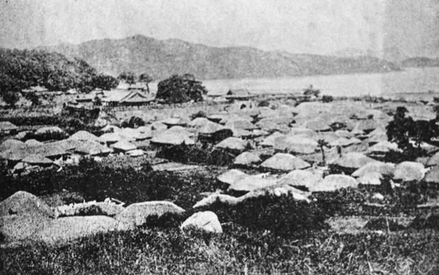 1894년 부산항일대 사진. 한국일보 자료사진