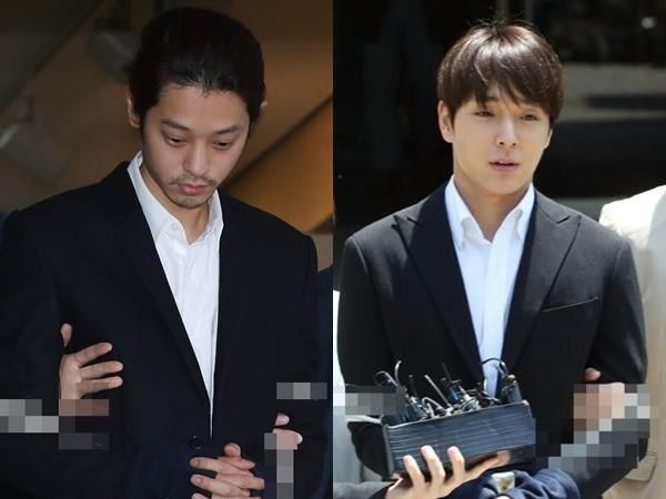 가수 정준영과 최종훈의 최종 형량이 각각 징역 5년, 징역 2년 6개월로 확정됐다. 연합뉴스 제공