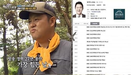 '정법' 김구라. SBS 예능 '정글의 법칙 with 헌터와 셰프' 캡처
