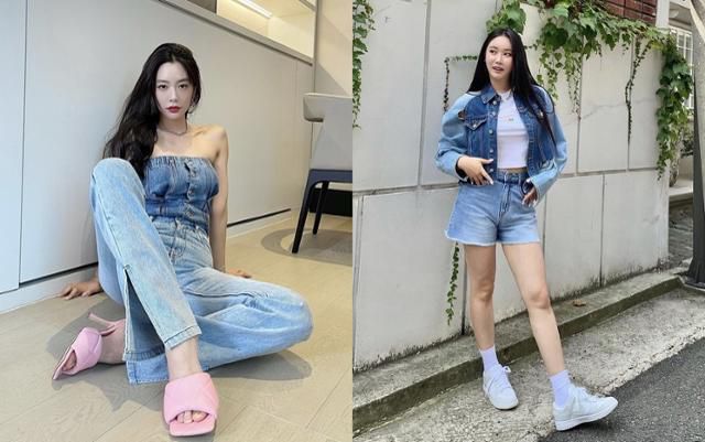 클라라(왼쪽)와 민영(오른쪽)이 독특한 스타일의 의상으로 패션 센스를 자랑했다. 클라라, 민영 SNS 제공