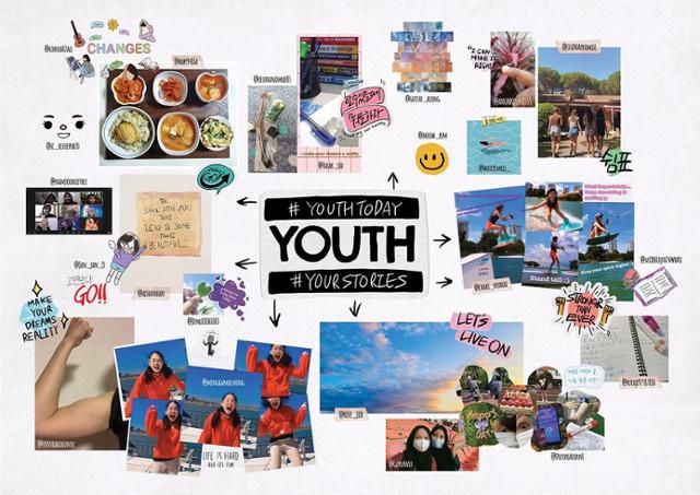 그룹 방탄소년단 팬들이 보낸 '유스 투데이' 키워드들. 빅히트뮤직 제공