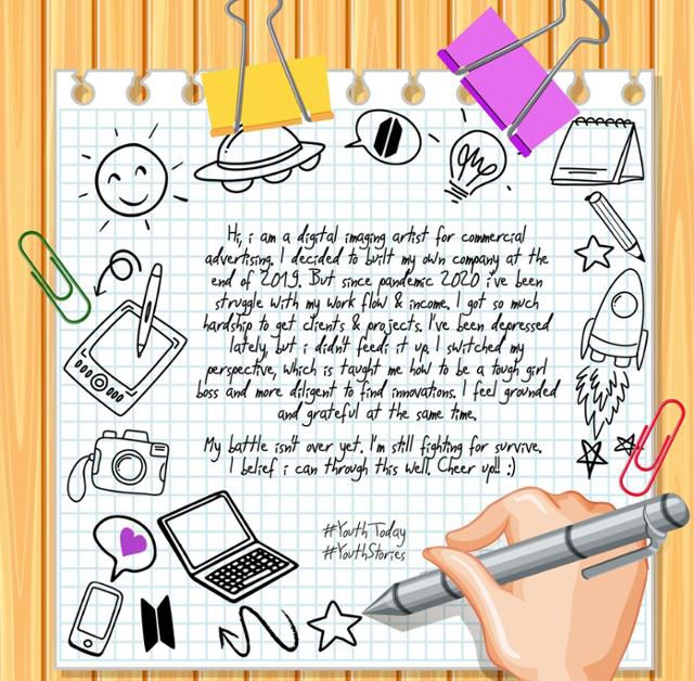 그룹 방탄소년단 팬이 보낸 '유스 스토리'.