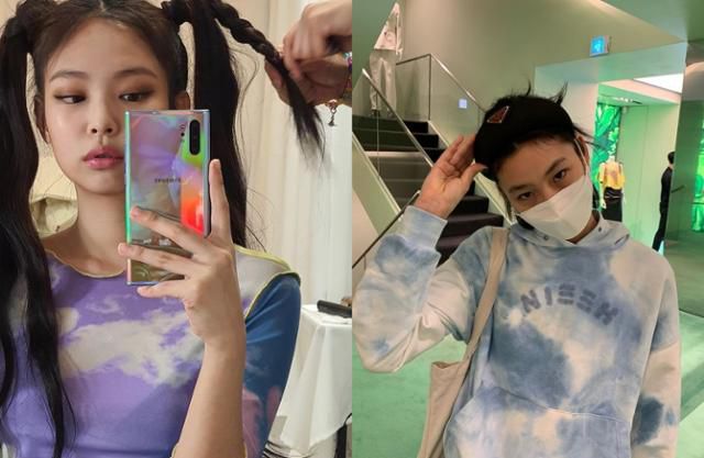 타이다이 패션의 인기는 2021 F/W 시즌에도 계속 될 전망이다. 제니 정호연 SNS