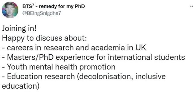 영국에서 고등교육 관련 기관 연구원으로 일하는 스니그다씨가 SNS에 올린 재능 나눔 공지. 그는 방탄소년단이 지난달 미국 유엔본부에서 한 연설을 듣고 웰컴 제너레이션을 지원하기로 했다. 스니그다씨 SNS 캡처