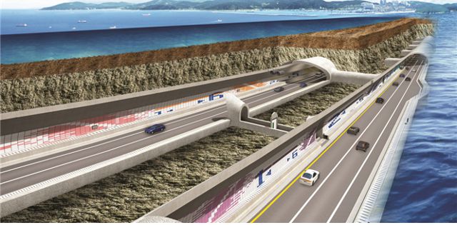 해저터널 내부 이미지. 충남도 제공