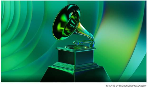 미국 그래미어워즈의 상징인 축음기 모양의 트로피. 그래미 홈페이지 캡처