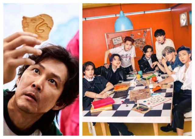 드라마 '오징어 게임'과 가수 BTS. 넷플릭스·빅히트 뮤직 제공