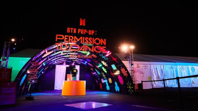 미국 라스베이거스 AREA15에 위치한 'BTS 팝업 스토어' 전경. 빅히트 뮤직 제공