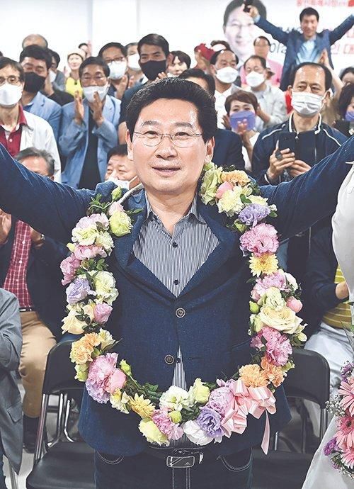 용인특례시장에 당선된 이상일 후보. 후보 측 제공