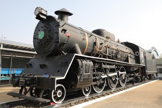 의왕 철도박물관에 전시된 파시5형 증기기관차 23호. ⓒ박준규