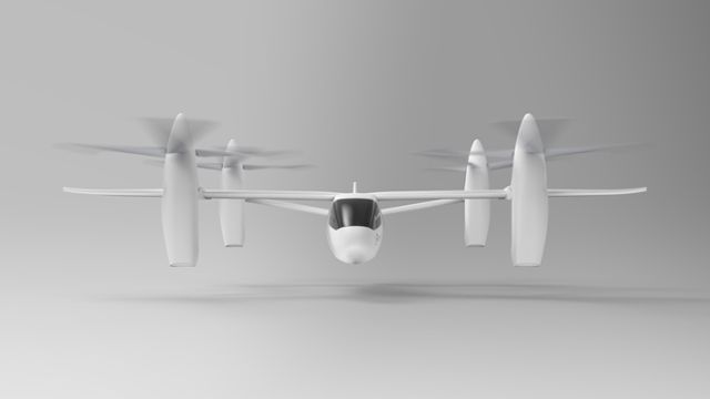 한화시스템과 오버에어가 공동 개발하는 도심항공모빌리티(UAM) 기체 '버터플라이' 예상도. 한화시스템 제공