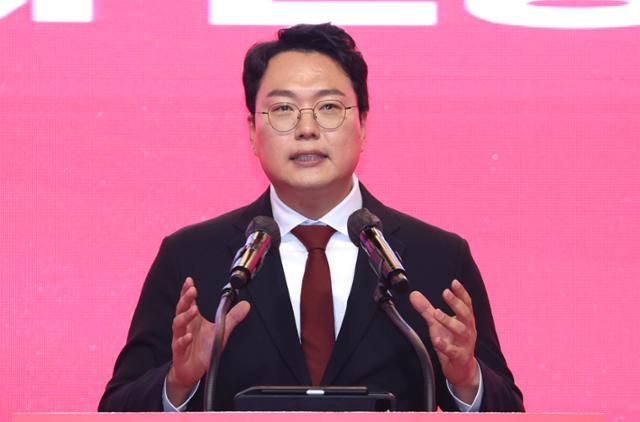 천하람 국민의힘 당대표 후보. 홍천=연합뉴스