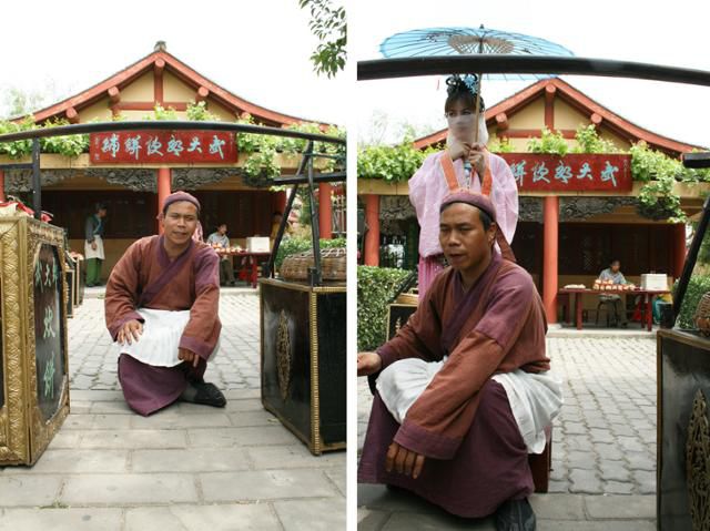 청명상하원 추이빙 가게의 무식과 반금련. ⓒ최종명