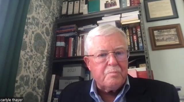 칼라일 세이어 호주 뉴사우스웨일스대 명예교수. 줌 캡처