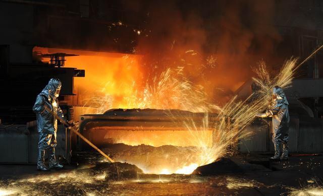 현대제철 당진제철소 제2고로. 한국일보 자료사진