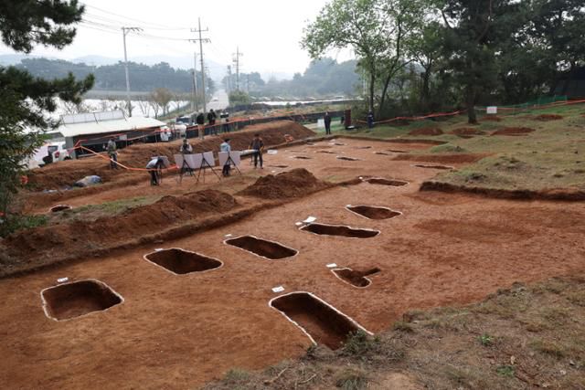 25일 경기도 안산시 단원구 선감도의 '선감학원' 유해발굴 현장. 선감학원은 아동 강제수용소로 1942년 설립돼 1982년까지 운영됐다. 진실화해를위한과거사정리위원회 제공