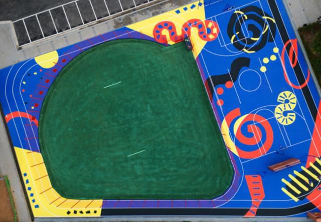 서울시 금천구에 조성된 '모두의 운동장' 전경. 나이키 제공