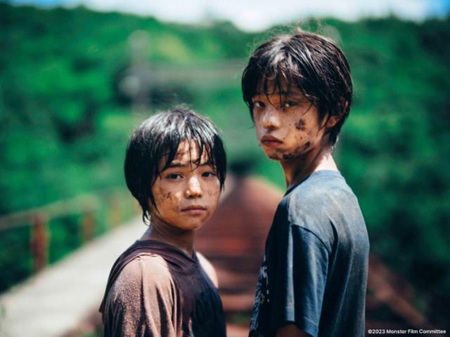 영화 '괴물'은 24일까지 관객 33만 명을 모았다. 고레에다 히로카즈 감독의 명성에 시나리오 작가 사카모토 류지의 지명도가 시너지 효과를 발휘한 것으로 보인다. 미디어캐슬 제공