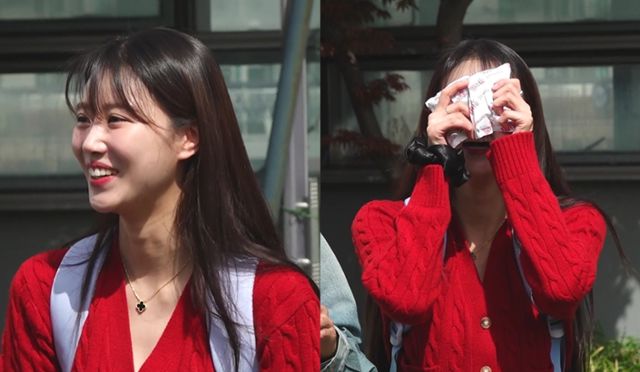 '놀면 뭐하니?' 녹화 중 열애설이 불거진 이미주의 진짜 반응이 공개된다. MBC 제공
