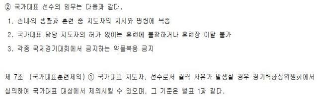 대한배드민턴협회 국가대표 운영지침.