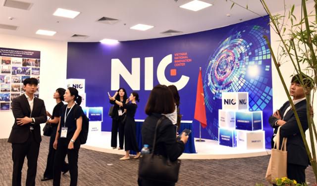 지난달 1일 베트남 하노이에서 열린 국가혁신센터(NIC) 5주년 기념 행사장 모습. 하노이=허경주 특파원