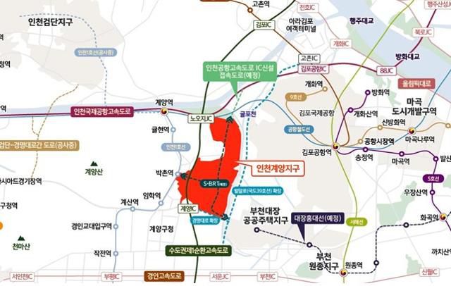 인천계양지구 위치도. LH제공