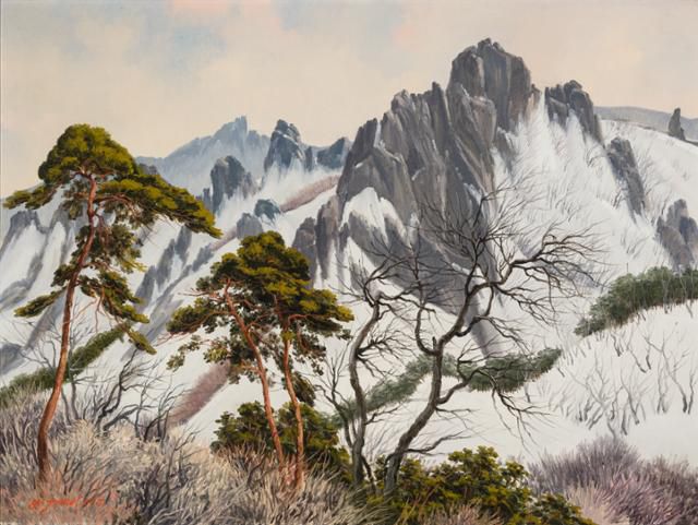 박광진의 '내설악 설경(1985)'. 국립현대미술관 제공