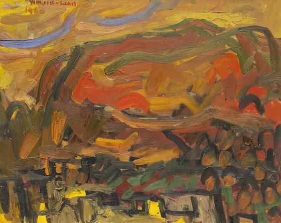 임직순의 '남쪽의 산'(1980). 현대화랑 제공