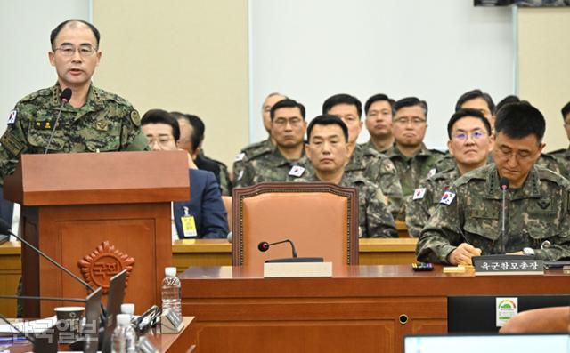 곽종근 전 육군특수전사령관이 지난해 12월 10일 열린 국회 국방위원회 비상계엄 사태 관련 긴급 현안질의에서 국회의원 질의에 답변하고 있다. 고영권 기자