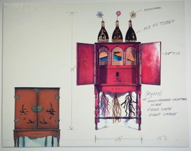 백남준과 마크 패츠폴이 공동 작업한 ‘삼원소를 위한 목업’. 세종문화회관 제공