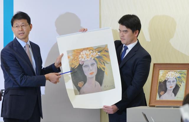 서울중앙지검 형사6부가 2016년 12월 19일 천경자 화백 '미인도' 위작 논란 수사 결과를 발표하고 있다. 홍인기 기자