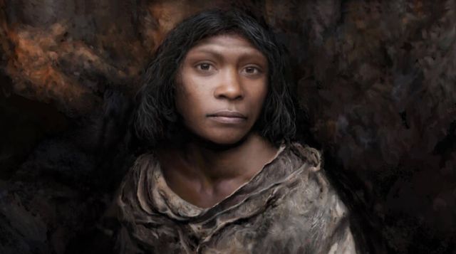 아타푸에르카 동굴에서 출토된 소녀뼈를 복원한 상상도.