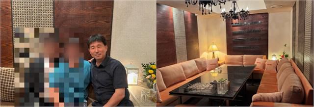 더불어민주당이 19일 서울 여의도 당사에서 윤석열 전 대통령의 내란 혐의 사건 재판장인 지귀연 서울중앙지법 부장판사가 유흥업소에서 접대받았다라는 의혹을 제기하며 관련 사진을 공개했다. 연합뉴스