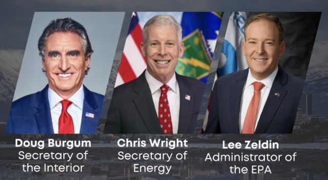 알래스카 지속가능한 에너지 콘퍼런스에 참석하는 미국 행정부 내각 인사 명단. 알래스카 지속가능한 에너지 콘퍼런스 홈페이지 캡처