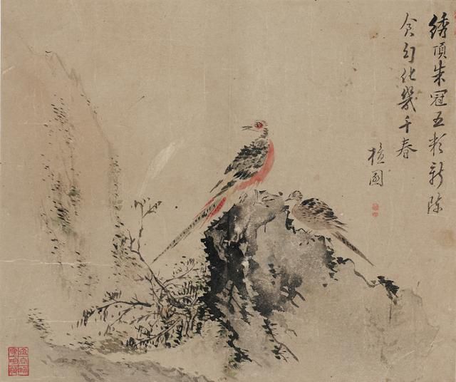 단원 김홍도의 '쌍치화명'. 대구 간송미술관 제공