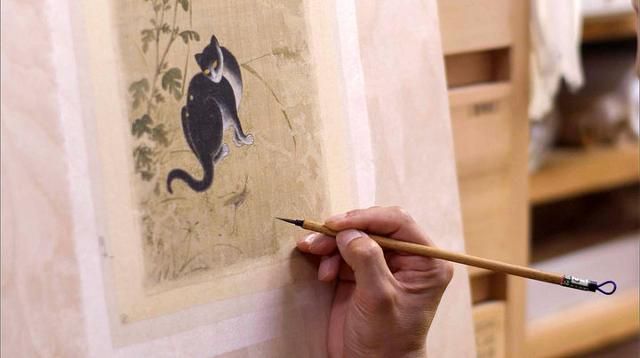 '추일한묘'를 복원하고 있는 모습. 대구간송미술관 제공