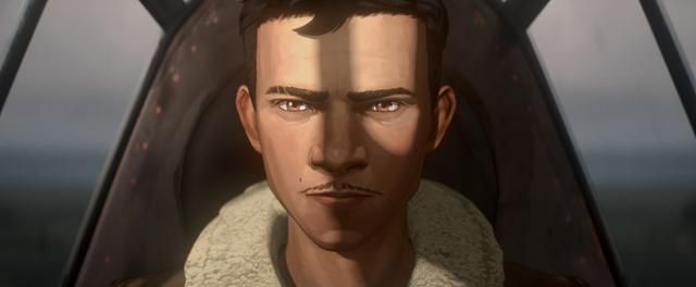 2차 세계대전 참전 조종사 토레스는 수상한 비행물체를 발견하고 사투를 벌이게 된다. 월트디즈니컴퍼니 코리아 제공