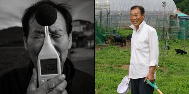 소리에 짓눌려 있던 일상이 회복되며 주민들이 각자의 삶터로 돌아왔다. 당산리 주민 안순섭씨가 소음 방송이 극에 달하던 지난해 11월(왼쪽 사진) 이후 7개월 만에 다시 카메라 앞에 섰다. 그는 통일을 하자는 게 아니라, 최소한의 평화를 지켜달라는 것이라며 정치와 일상의 평화가 밀접하게 연결돼 있음을 실감한다라고 밝혔다. 강화=하상윤 기자