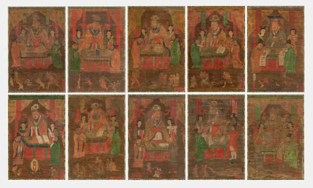 시왕도 전체 10폭 모습. 국가유산청 제공