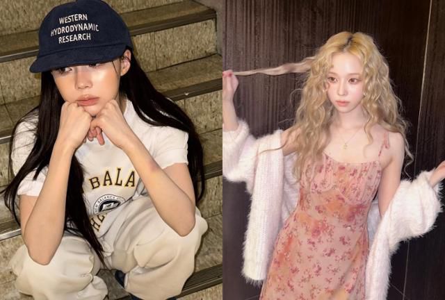 상반된 느낌의 '테토녀 룩'과 '에겐녀 룩'의 각기 다른 매력은 윈터의 일상 패션에서도 엿볼 수 있다. 에스파 윈터 SNS