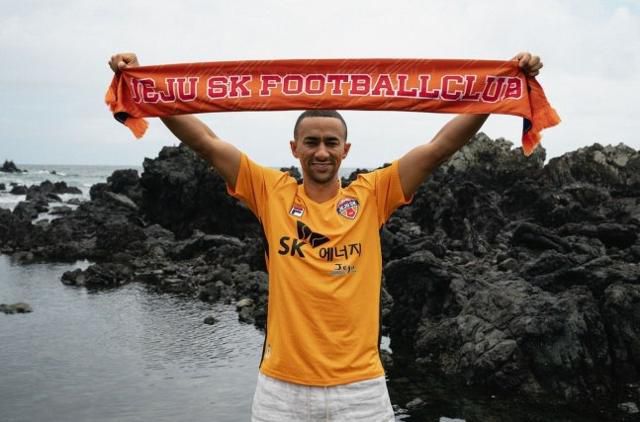 제주SK에서 김학범 감독과 다시 연을 이어가는 브라질 출신 공격수 티아고. 구단 제공