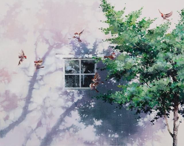 사진 설명: 조경아, 빛이 머문 오후 (oil on canvas 90.9×72.7cm)