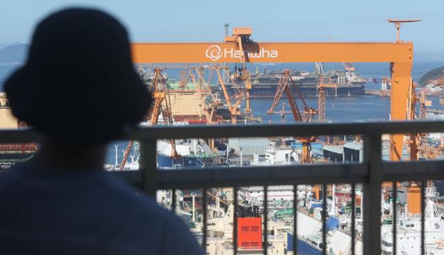 한화오션 거제사업장 전경. 거제=연합뉴스